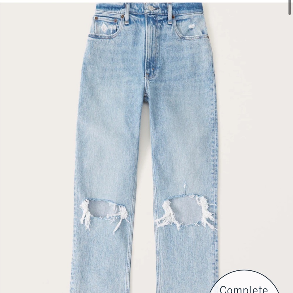 Ultra High Rise 90s Straight Jean Abercrombie - short